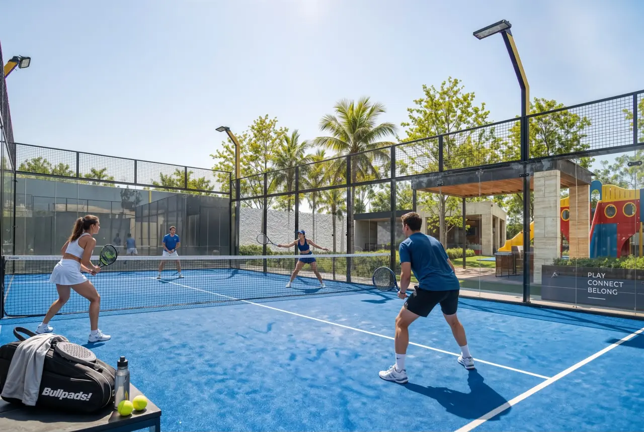 Cancha de pádel de Amara Residencial
